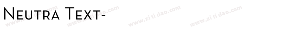 Neutra Text字体转换